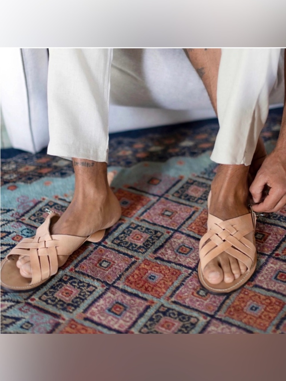 Alex Crane Men’s Handmade Primo Sandals 9